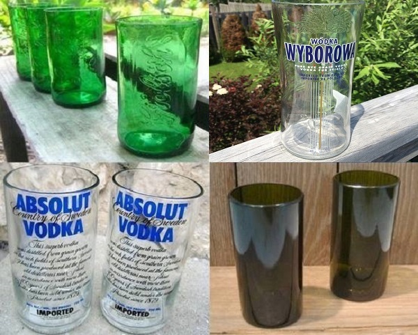 Использование стеклянной бутылки